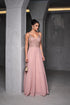 VESTIDO DECOTE V RENDA BORDADO VESTIDO DE FESTA PETRA FINA ROSE P